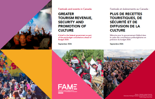 Upcoming Federal Budget and End of Peak Season for Festivals and Events: FAME Calls for Greater Tourism Revenue, Security and Promotion of Culture